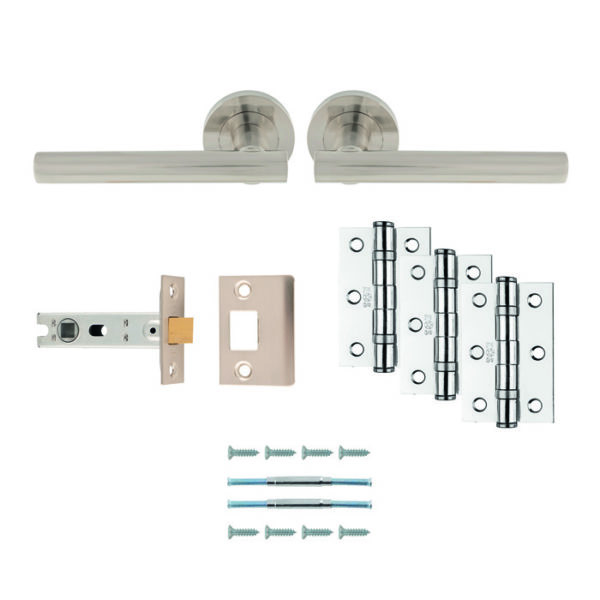 Faro Latch Pack - Ultimate Door Pack-  Satin Nickel