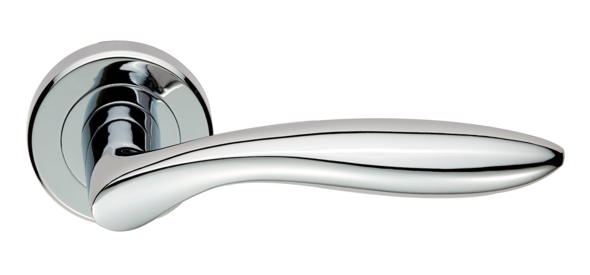 Shark Lever on Rose Polished Chrome - Image 1