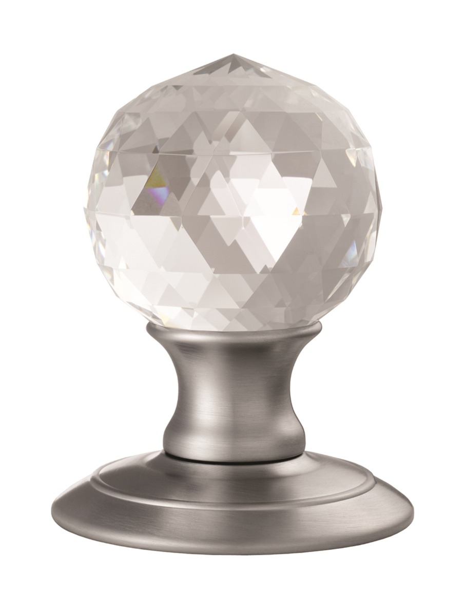 Ice Facetted Crystal Knob - Image 1